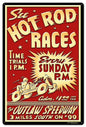 1950's Hot Rod Races 24x36