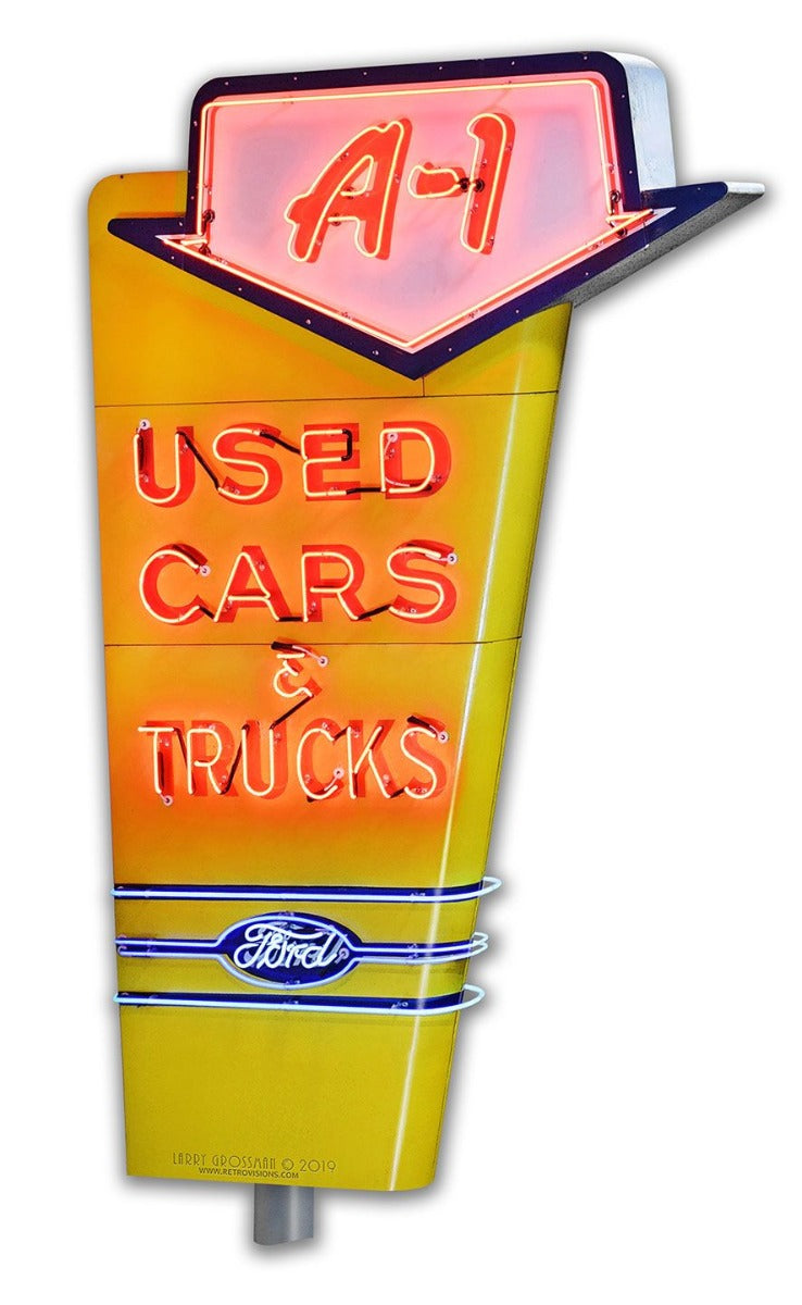 1950'S Used Car 16 x 28