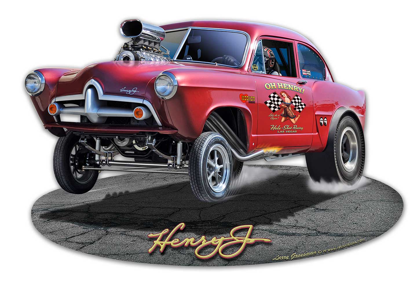 1951 Henry J Gasser 18 x 12
