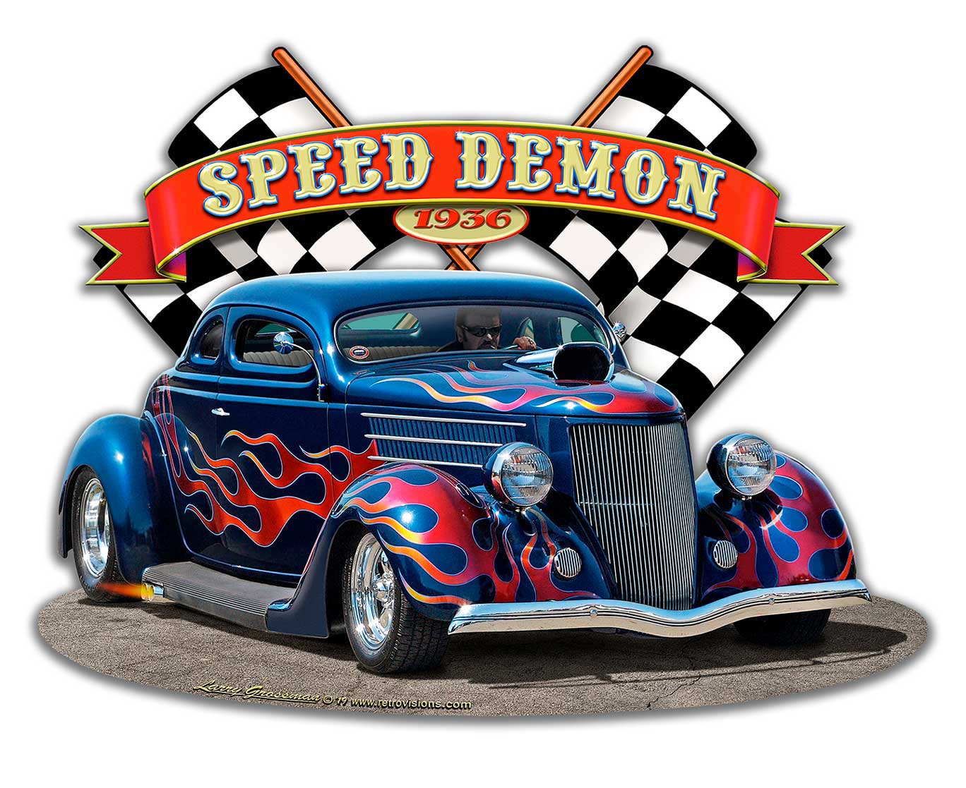 1936 Blown Coupe 18x14