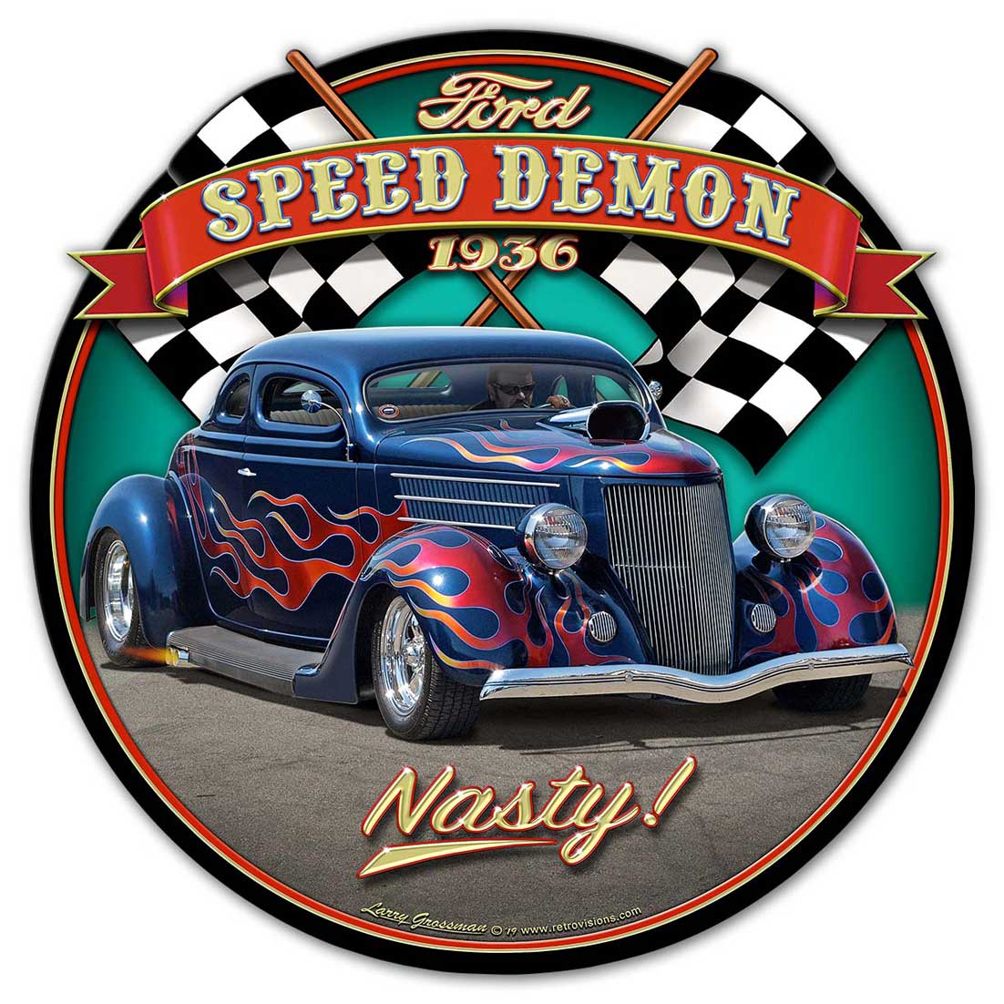1936 Blown Coupe Round 16x16