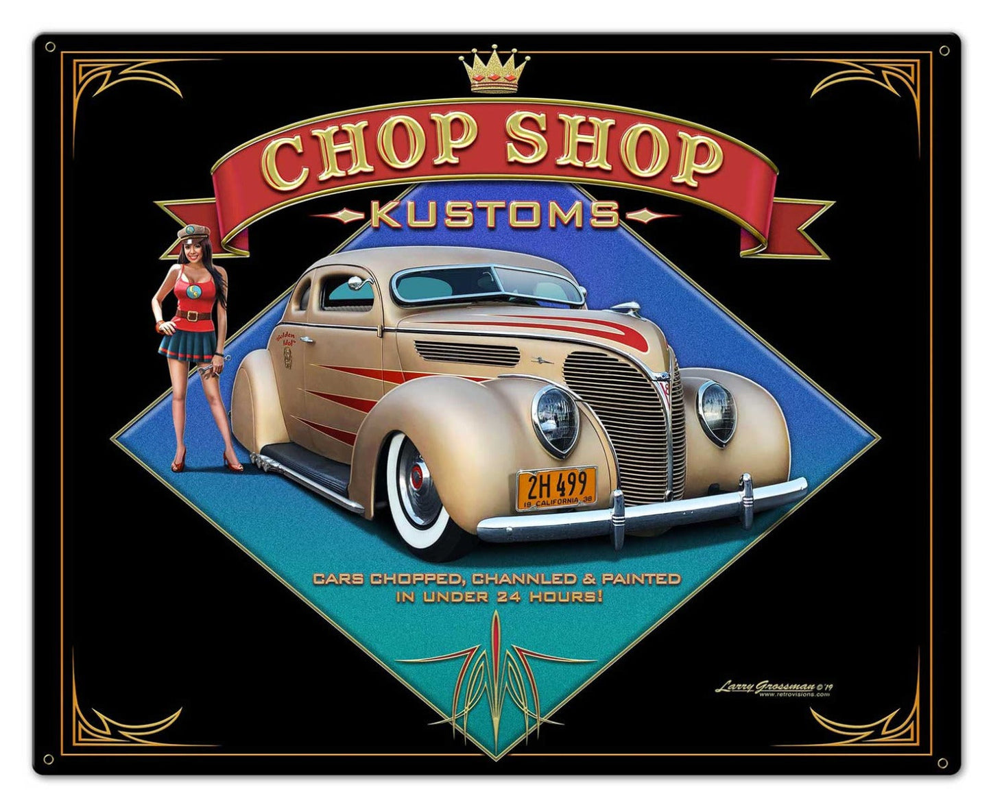 1938 Ford Kustom 30x24