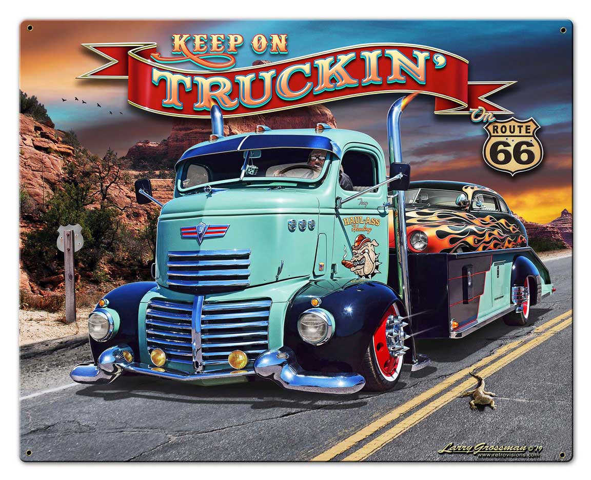 1947 Truckin' Rt 66 30 x 24