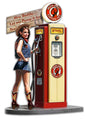 Gas Pump Girl Wild 14 x 20