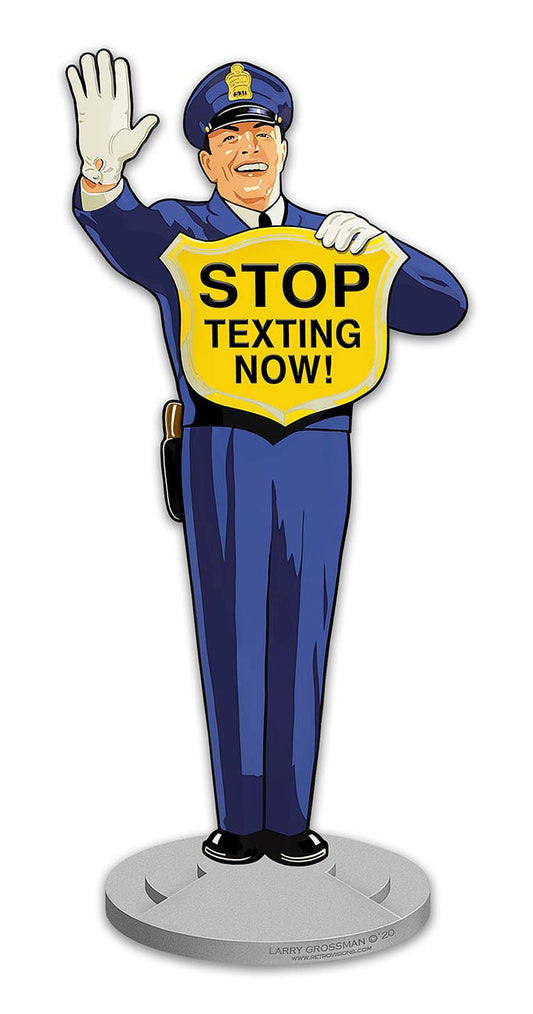 Guard Stop Texting Now 12x28