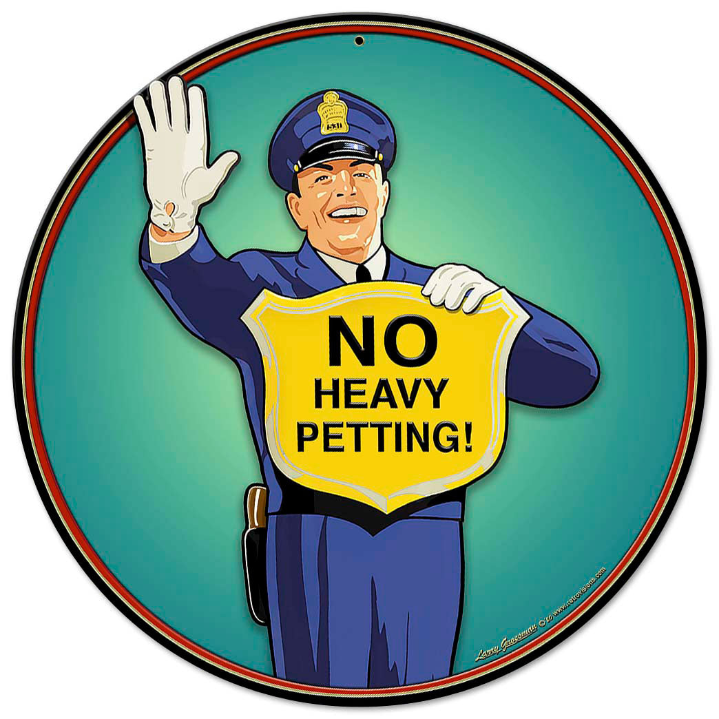 Guard No Heavy Petting 14x14