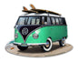 Vw Bus Green 18 x 14