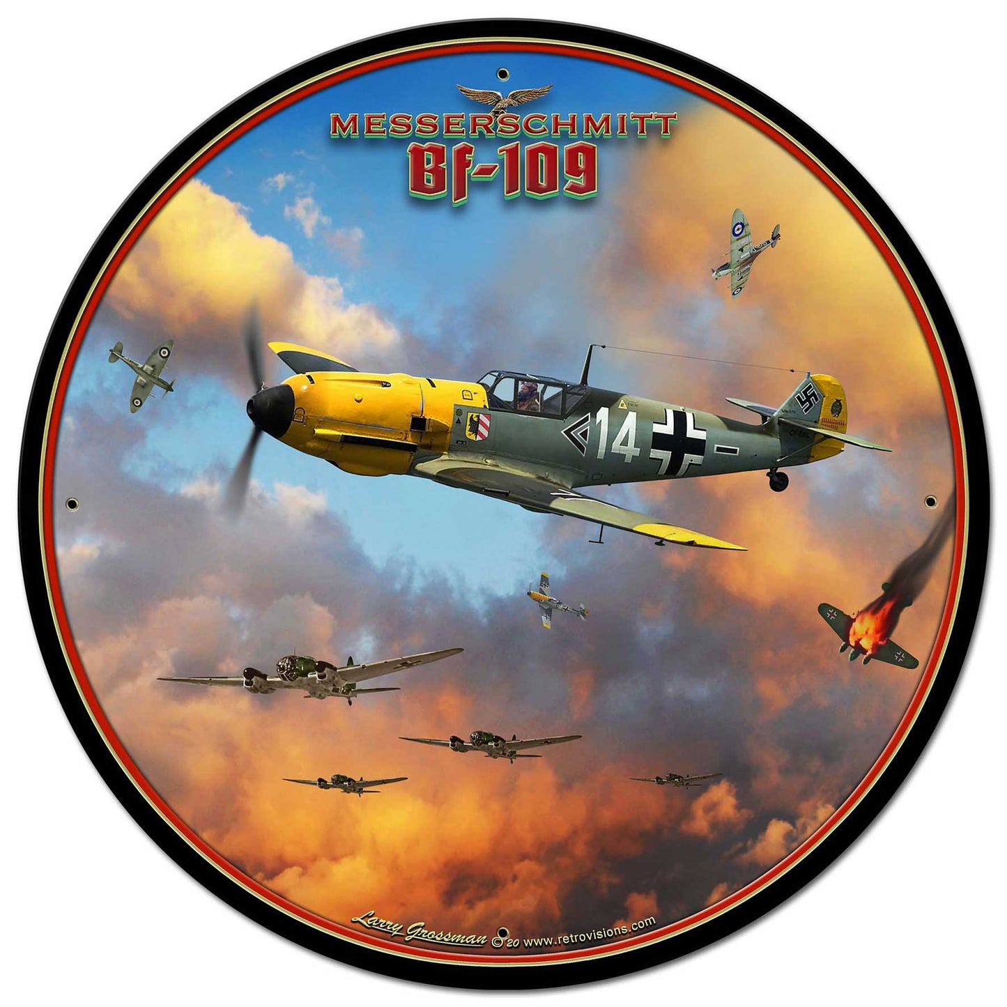Me-109 Battle Of Britain 28 x 28