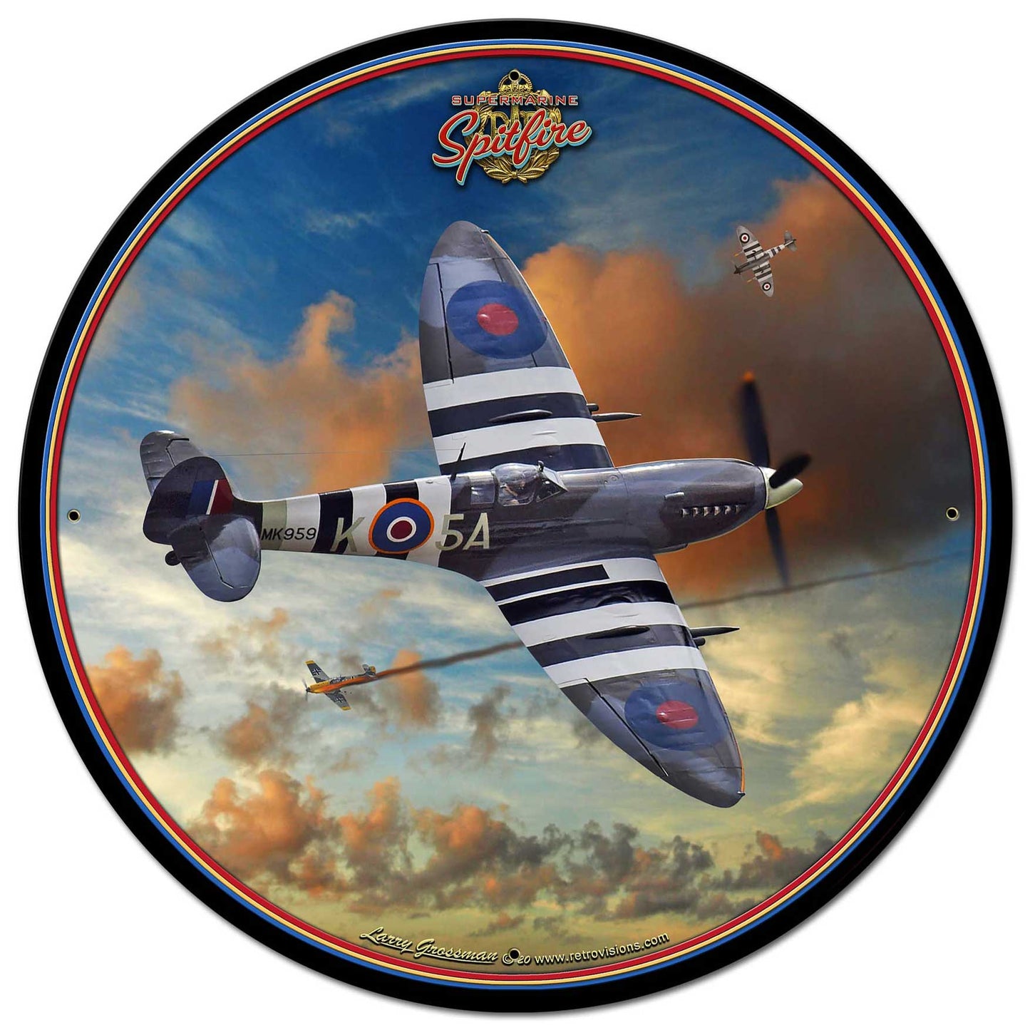 Spitfire Dog Fight 28x28