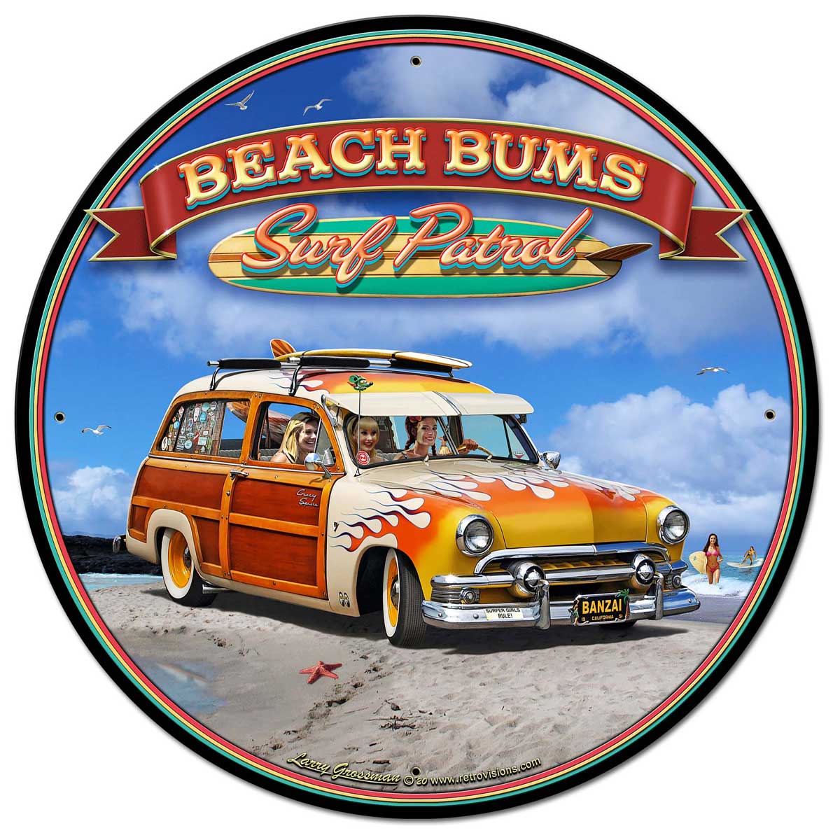 1951 Surf Woody 28 x 28