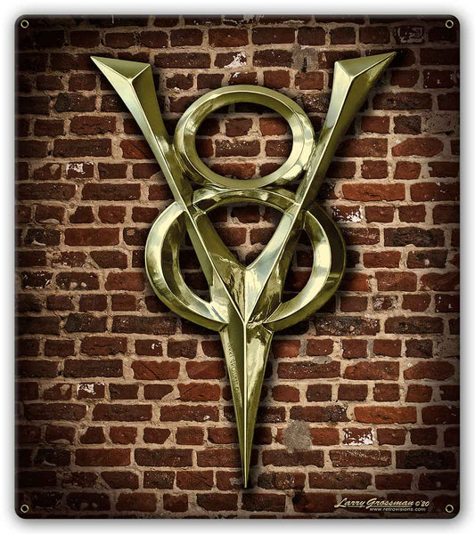 1930 V-8 Brick Wall 15x17