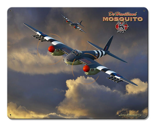 Mosquito WWII Airplane 15x12