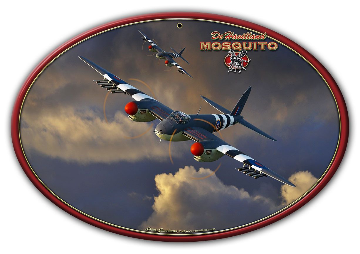 Mosquito WWII Airplane 16x11