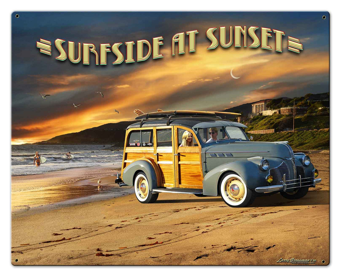 Surfside At Sunset 30x24