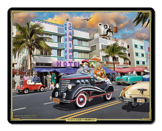 Dog Daze In Miami 15 x 12