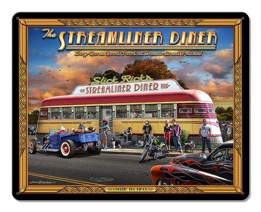 Cruisin' The Streamliner Diner 15 x 12