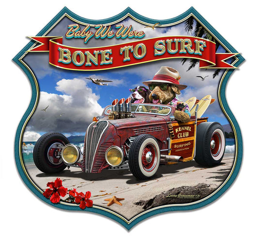 Bone To Surf 1 18 x 18