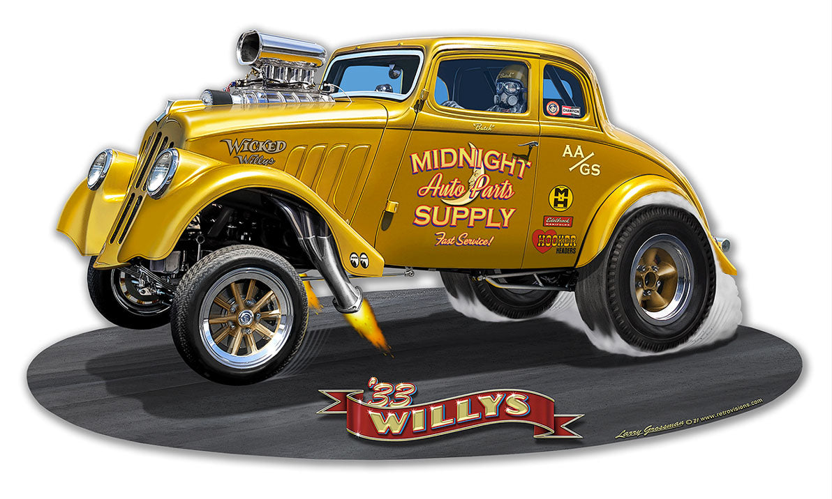 1933 Willy'S Gasser 18 x 10