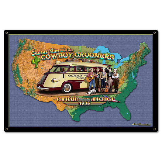 Cactus Slim Bus Map 24 x 16