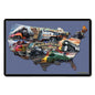 Classic American Trains Collage Map 18 x 12