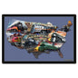 Classic American Trains Collage Map 24 x 16