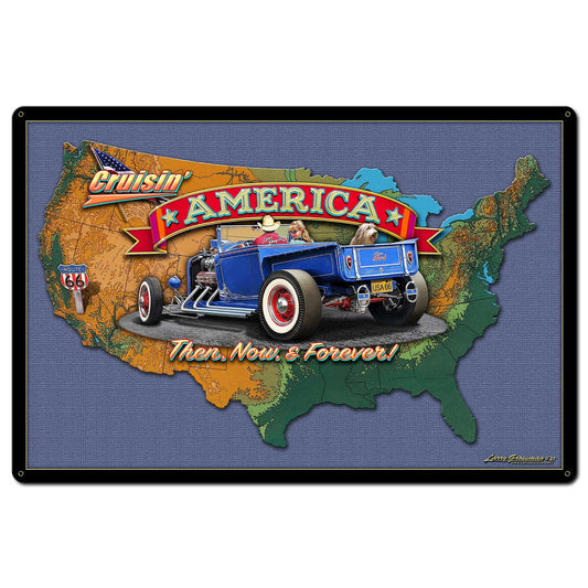 Crusin America Map 36 x 24