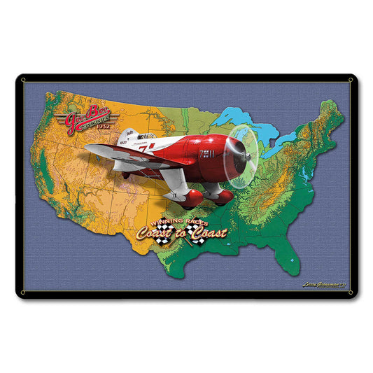 Gee Bee Racer Map 18 x 12