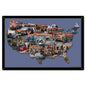 Hot Rodding Route 66 Map 24 x 16