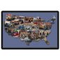 Hot Rodding Route 66 Map 36 x 24