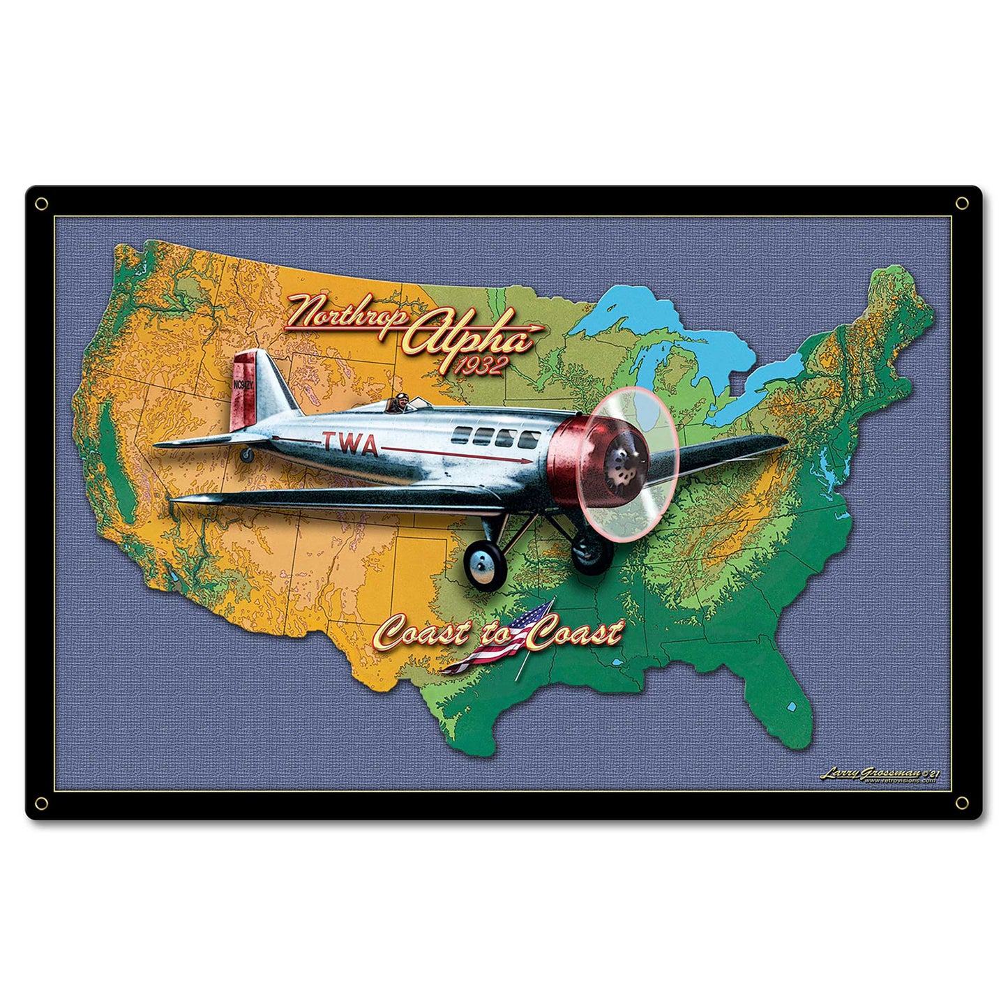 Northrup Alpha Map 24 x 16