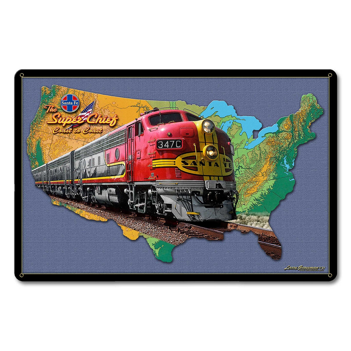 Train Map 18 x 12