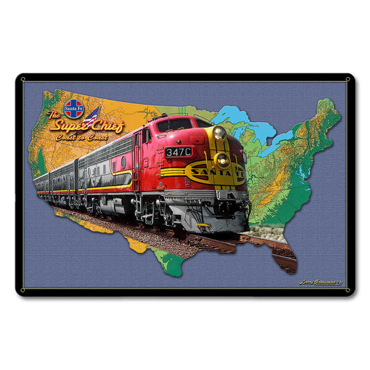 Train Map 18 x 12