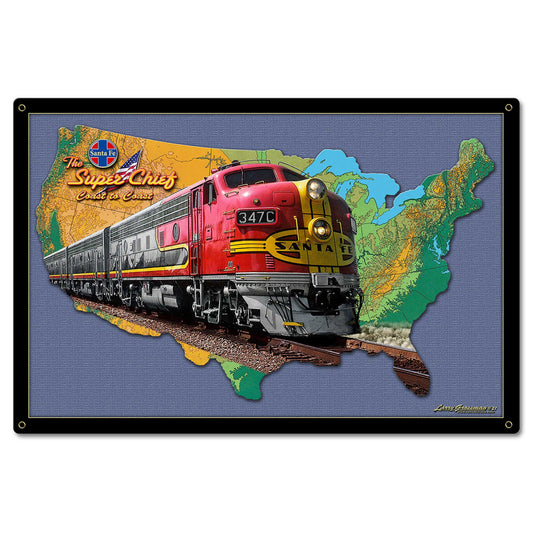 Train Map 24 x 16