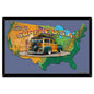 Surfin Usa Map 24 x 16