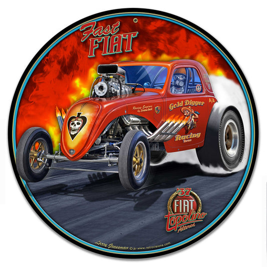 1937 Fiat Drag Car 14 x 14