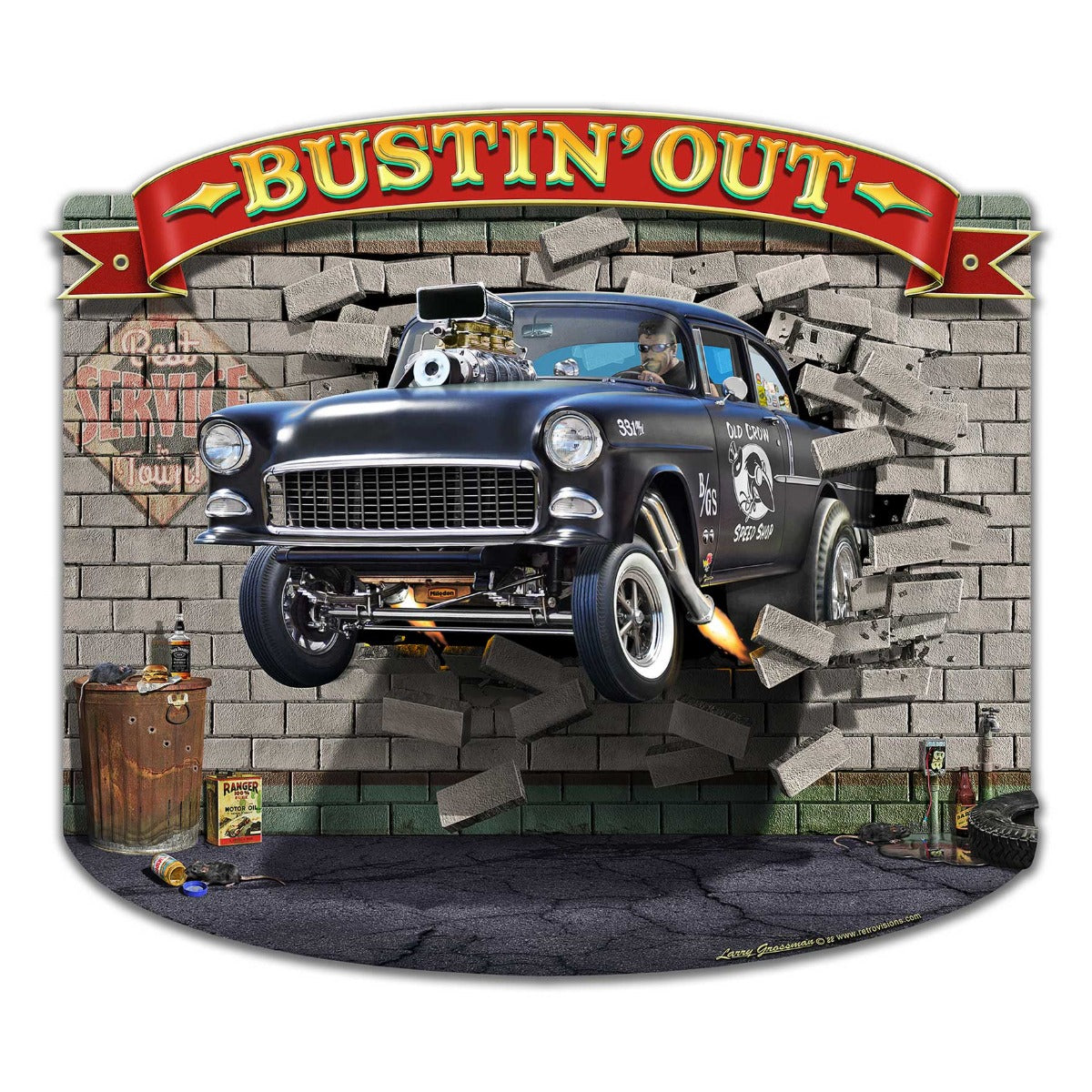 1955 Bustin' Out 18 x 16