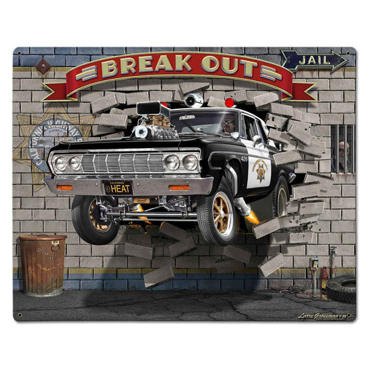 Break Out Cop Car 30 x 24