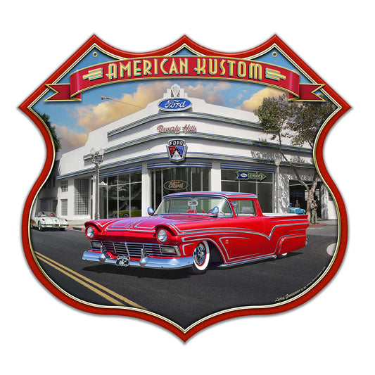 1956 Ford Ranchero Kustom Shield 16 x 15