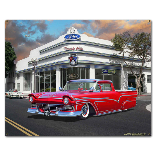 1956 Ford Ranchero Kustom Dealer 30 x 24
