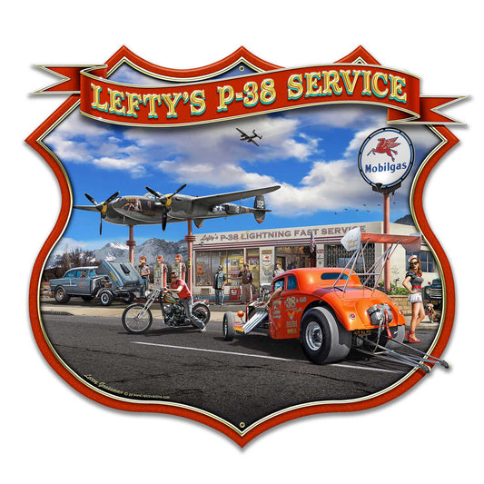 Leftys P-38 Service 18 x 16