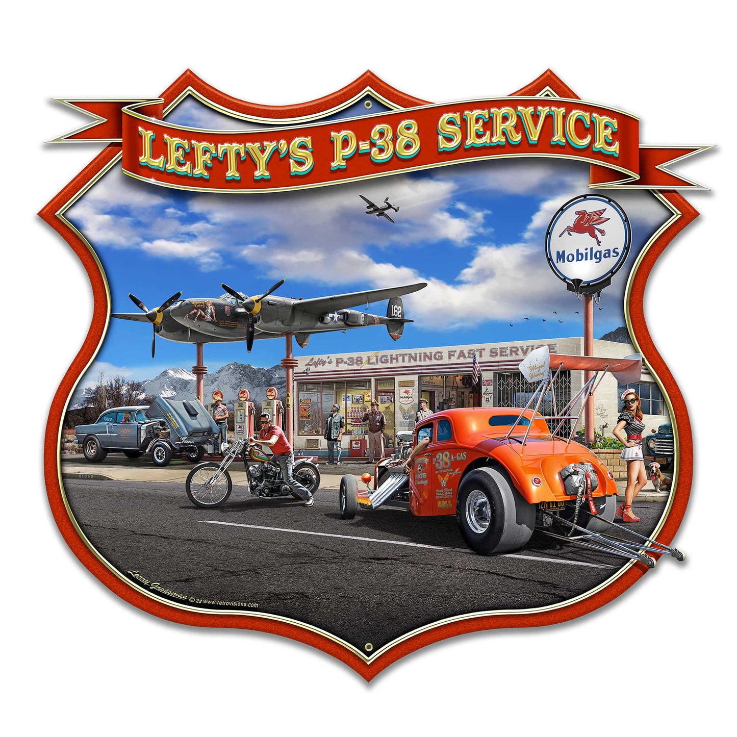 Leftys P-38 Service 22 x 20