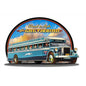 1930'S Greyhound Bus With Sky 16 x 11
