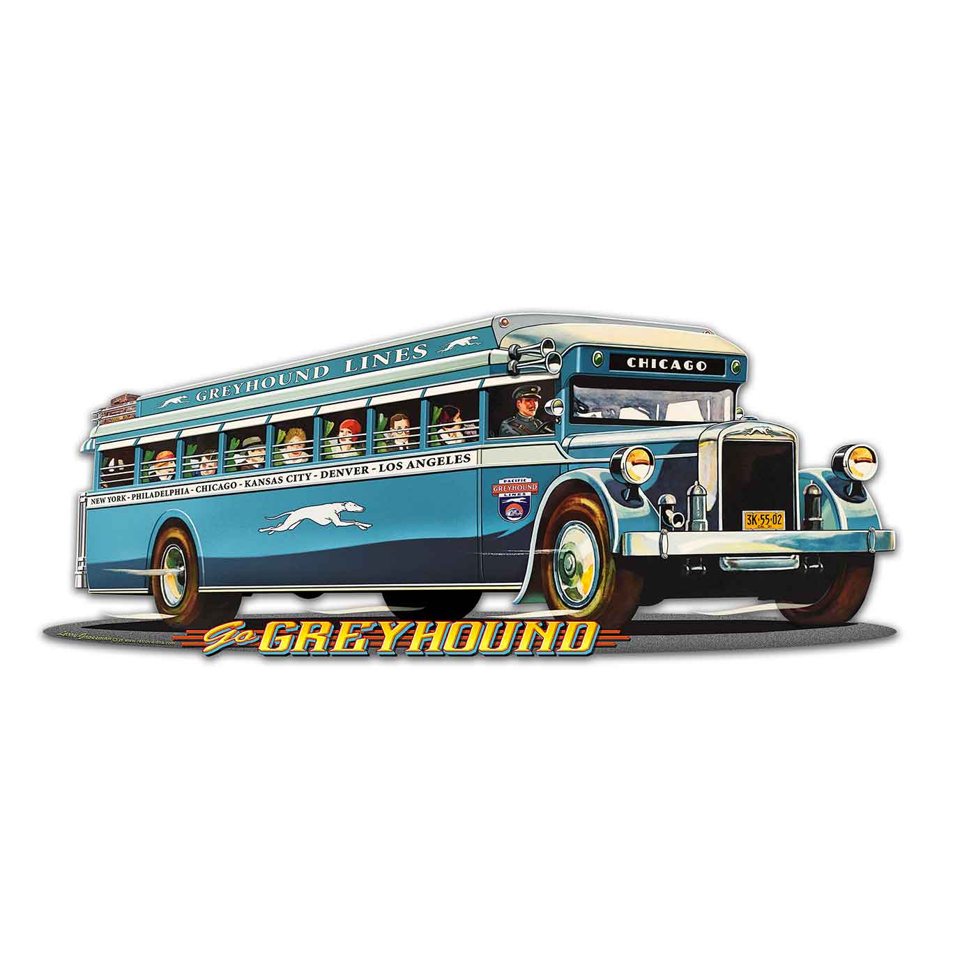 1930'S Greyhound Bus 22 x 9