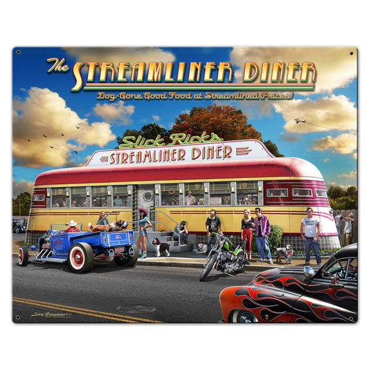 Cruzin The Streamliner Diner 30 x 24