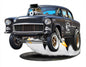 55 Chevy Gasser 16 x 12