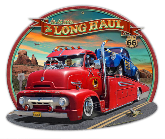 53 Ford Truck Haulin Down Rt 66 16 x 13