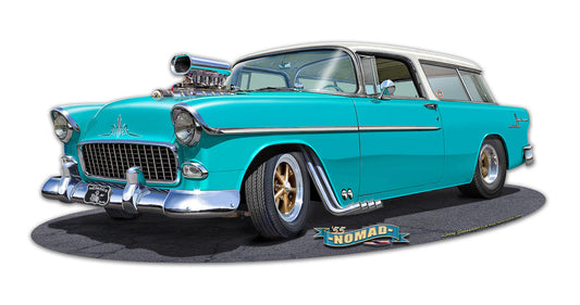 1955 Nomad Muscle Blue 18 x 8