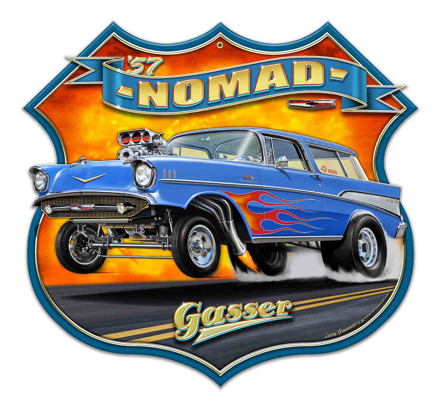 1957 Nomad Gasser Shield 22 x 20