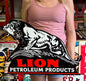 Lion Gasoline Vintage Style Metal Sign