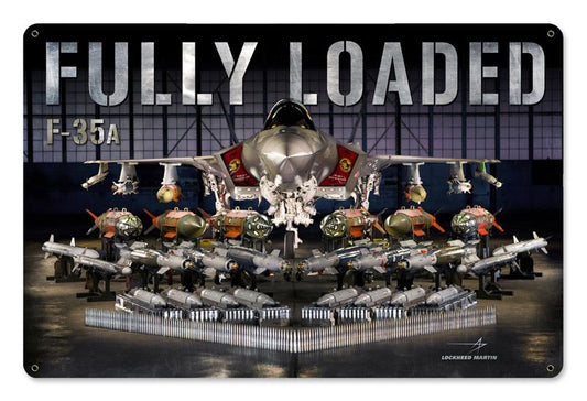 Fully Loaded F35 18 x 12